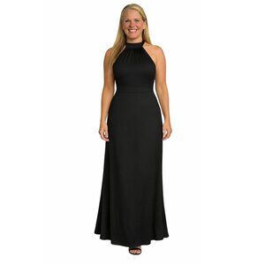 Sachin + Babi Elegant Kayla Gown Black Tie Maxi Crinkle Dress